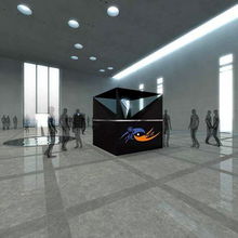 360全息幻影成象玻璃 半反半透玻璃 分光鏡產品大圖 北京優迪特投影設備商貿中心